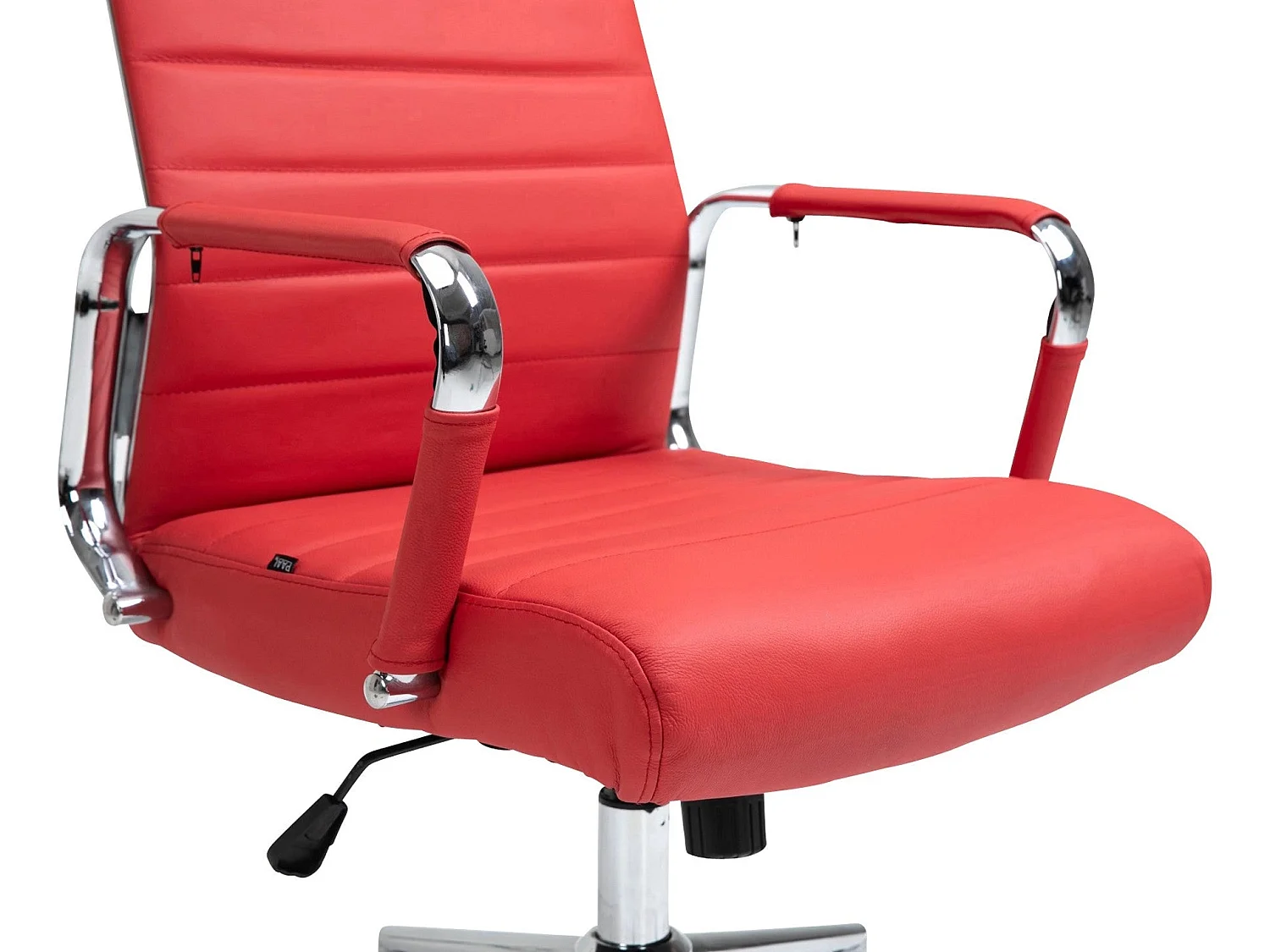 Dudeco Silla de oficina Kolumbus en piel sintética Rojo
