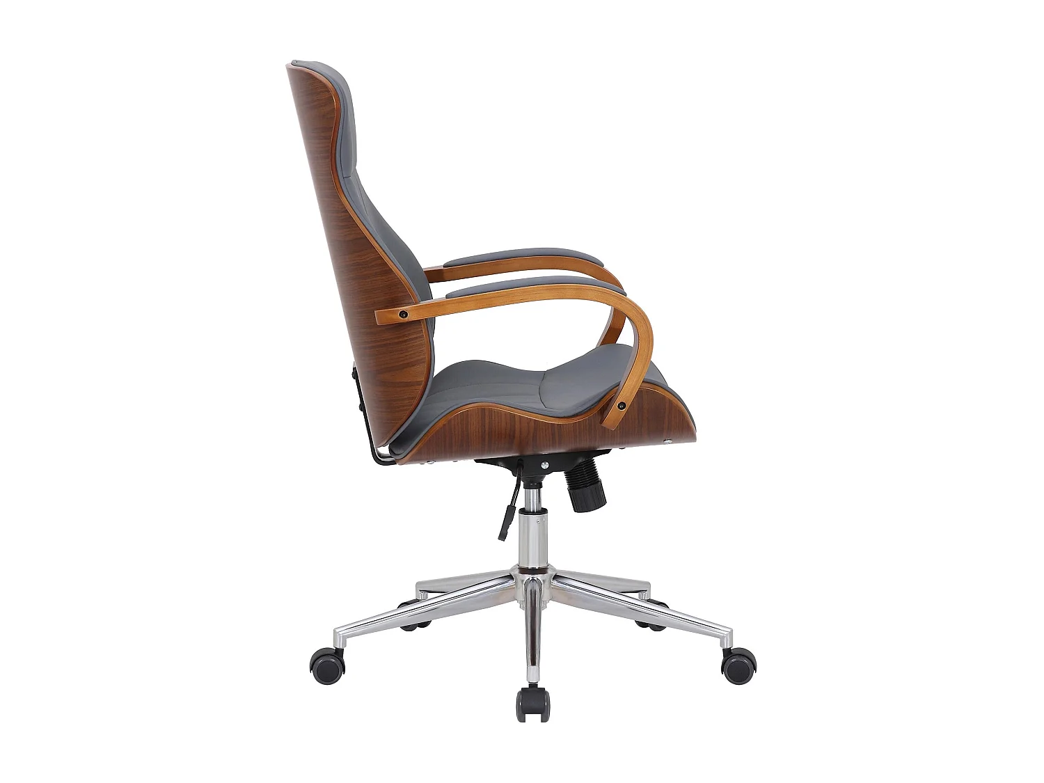 Dudeco Cadeira Escritório Melilla Nogueira e cinzento