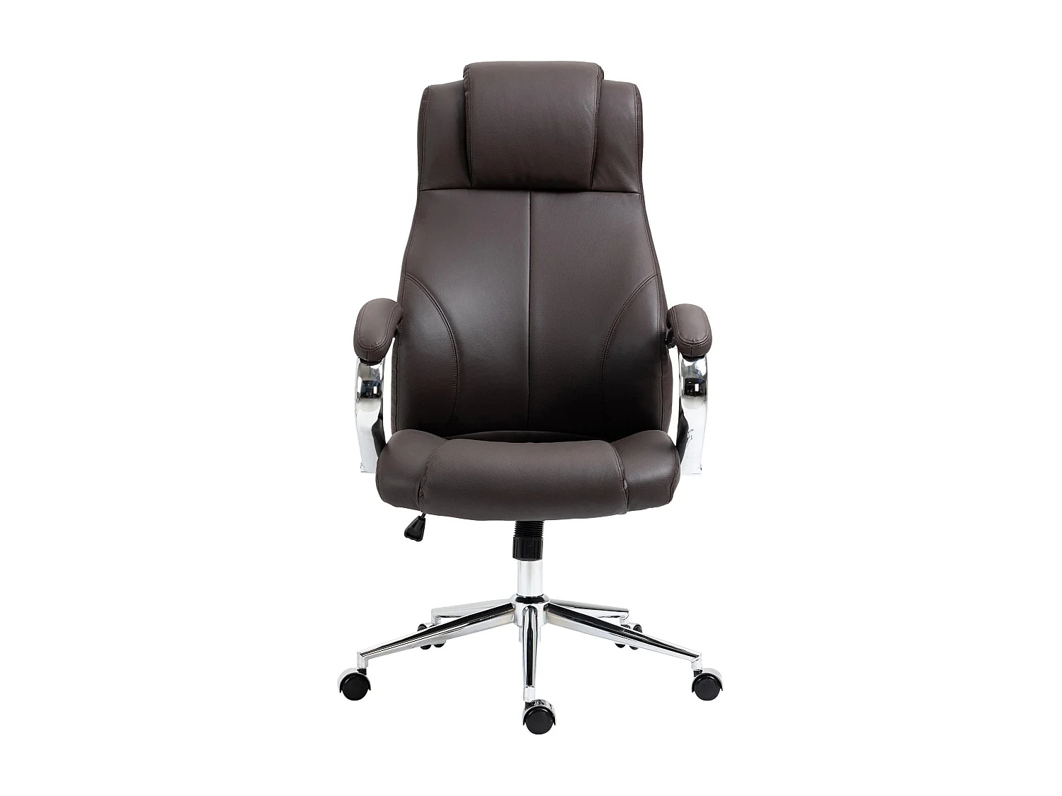 Dudeco Cadeira Escritório Salford em Pele Natural Castanho Escuro