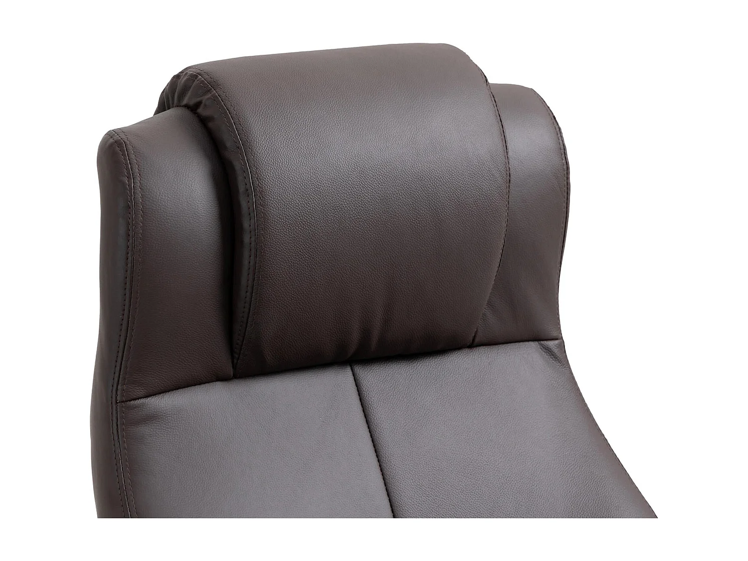 Dudeco Cadeira Escritório Salford em Pele Natural Castanho Escuro