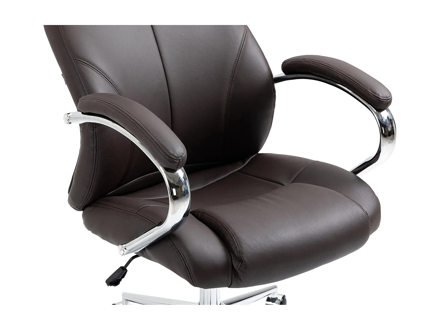 Dudeco Cadeira Escritório Salford em Pele Natural Castanho Escuro