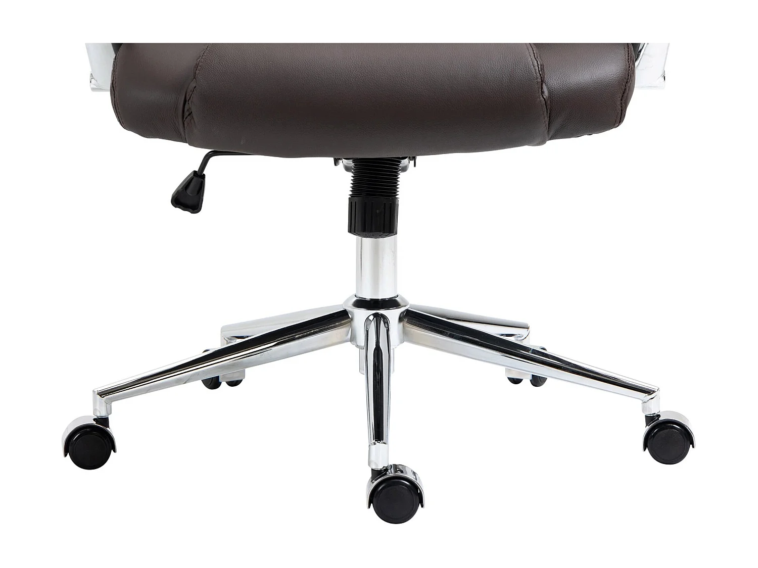 Dudeco Cadeira Escritório Salford em Pele Natural Castanho Escuro