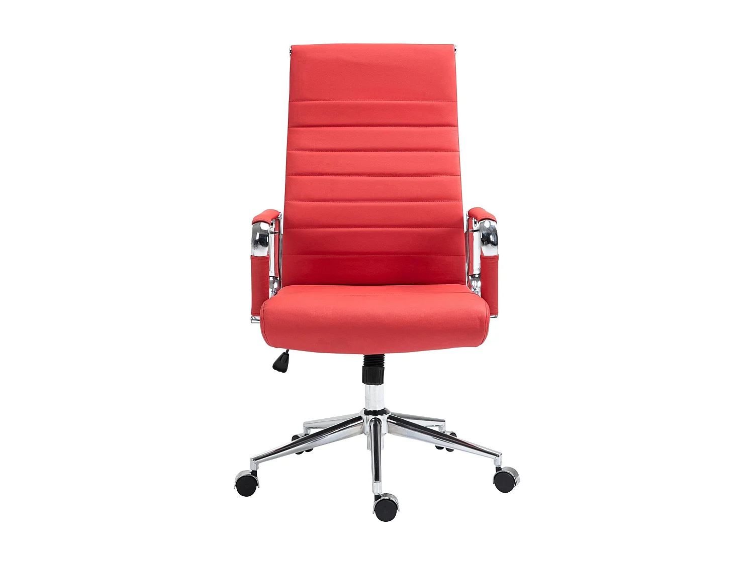 Dudeco Cadeira Escritório Kolumbus em Pele Natural Vermelho