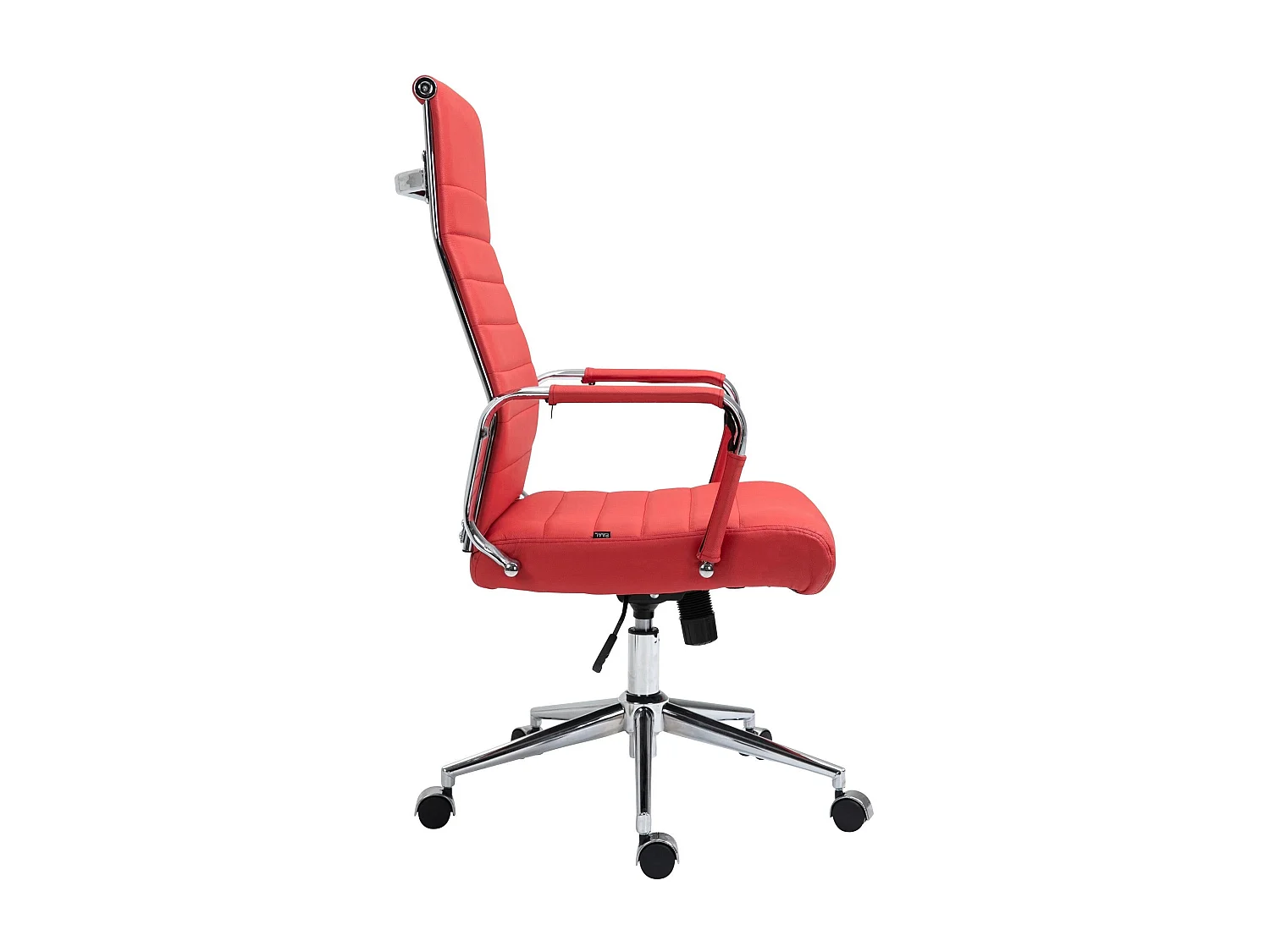 Dudeco Cadeira Escritório Kolumbus em Pele Natural Vermelho