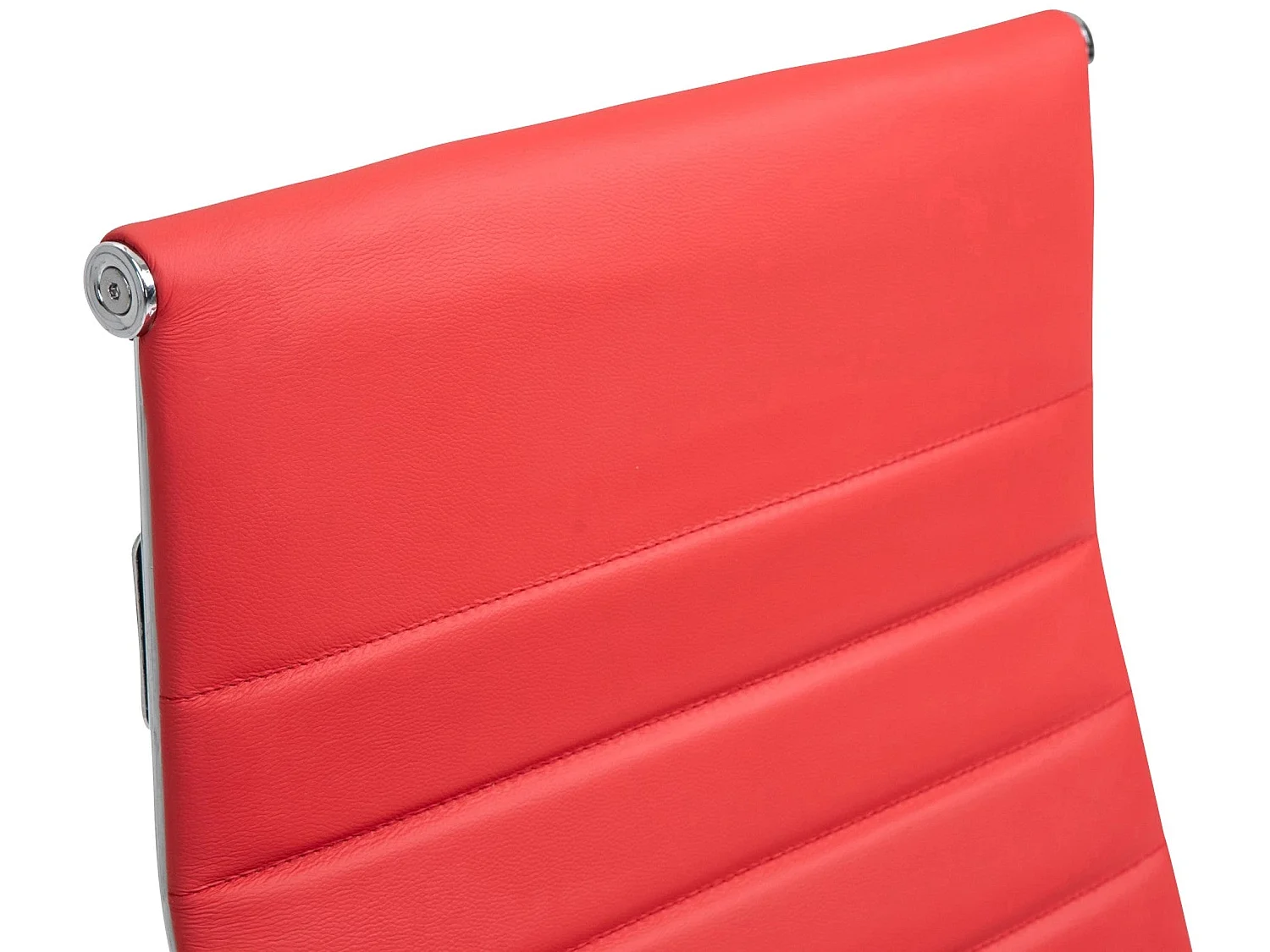 Dudeco Cadeira Escritório Kolumbus em Pele Natural Vermelho