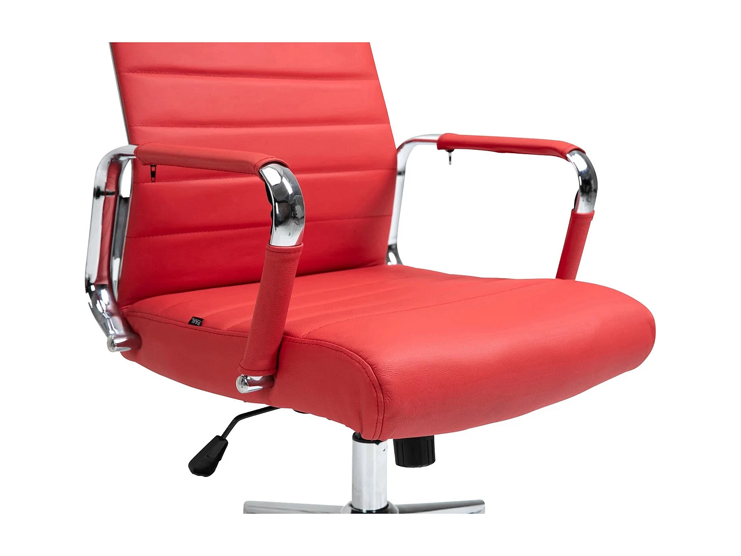 Dudeco Cadeira Escritório Kolumbus em Pele Natural Vermelho