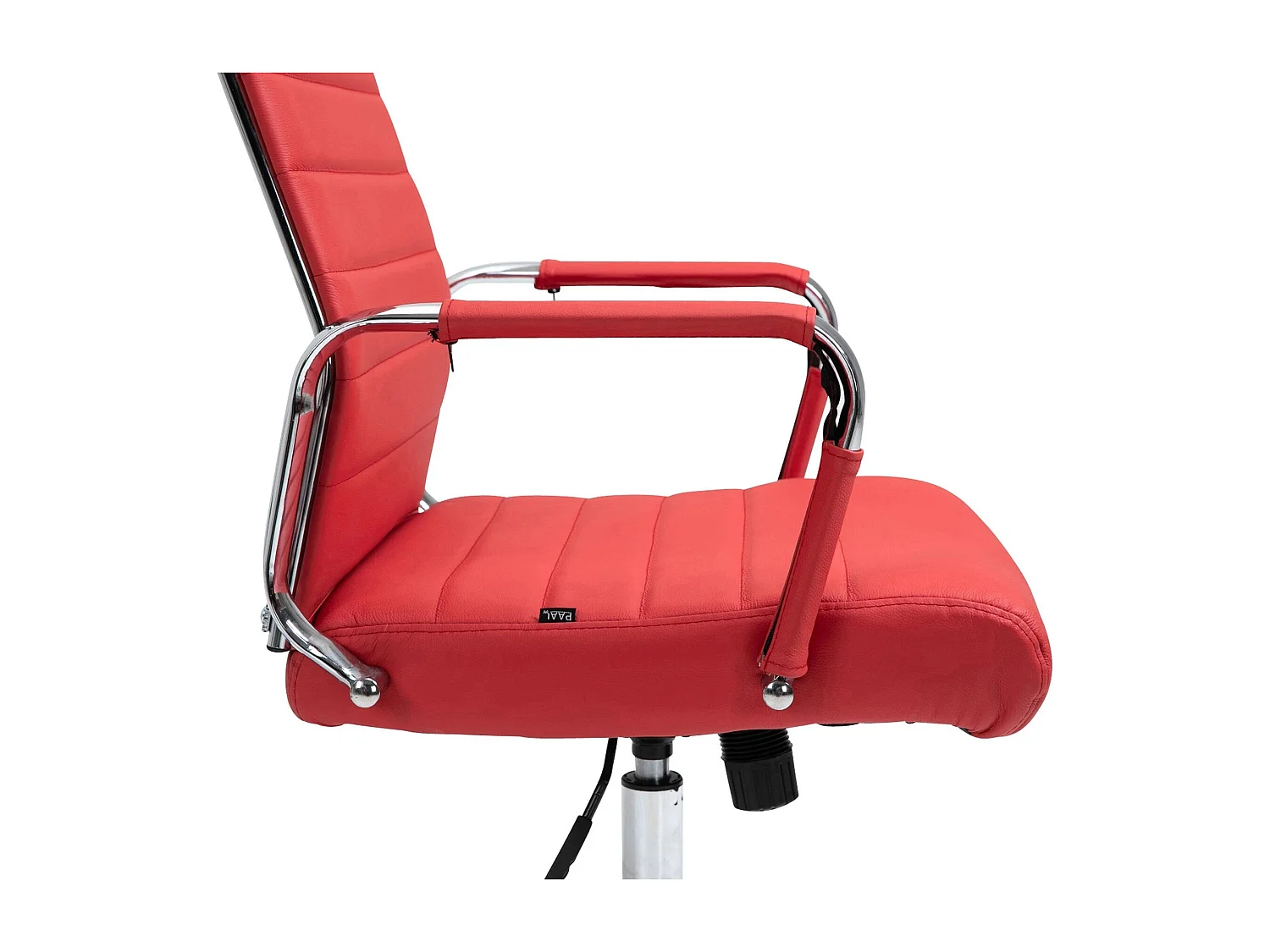 Dudeco Cadeira Escritório Kolumbus em Pele Natural Vermelho