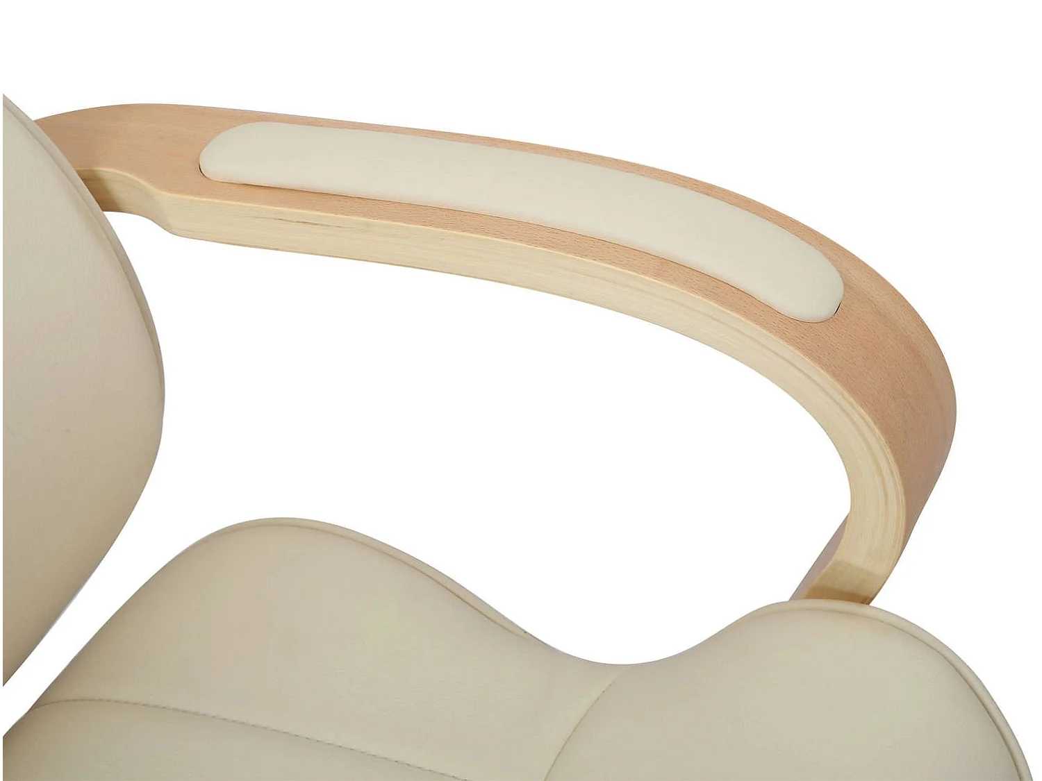 Dudeco Cadeira Escritório Melilla Carvalho e creme