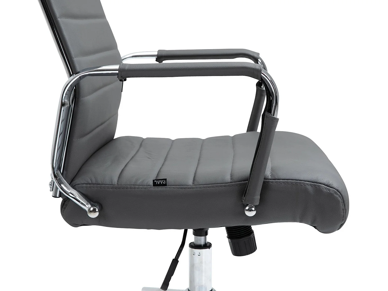 Dudeco Cadeira Escritório Kolumbus em Pele Natural Cinzento