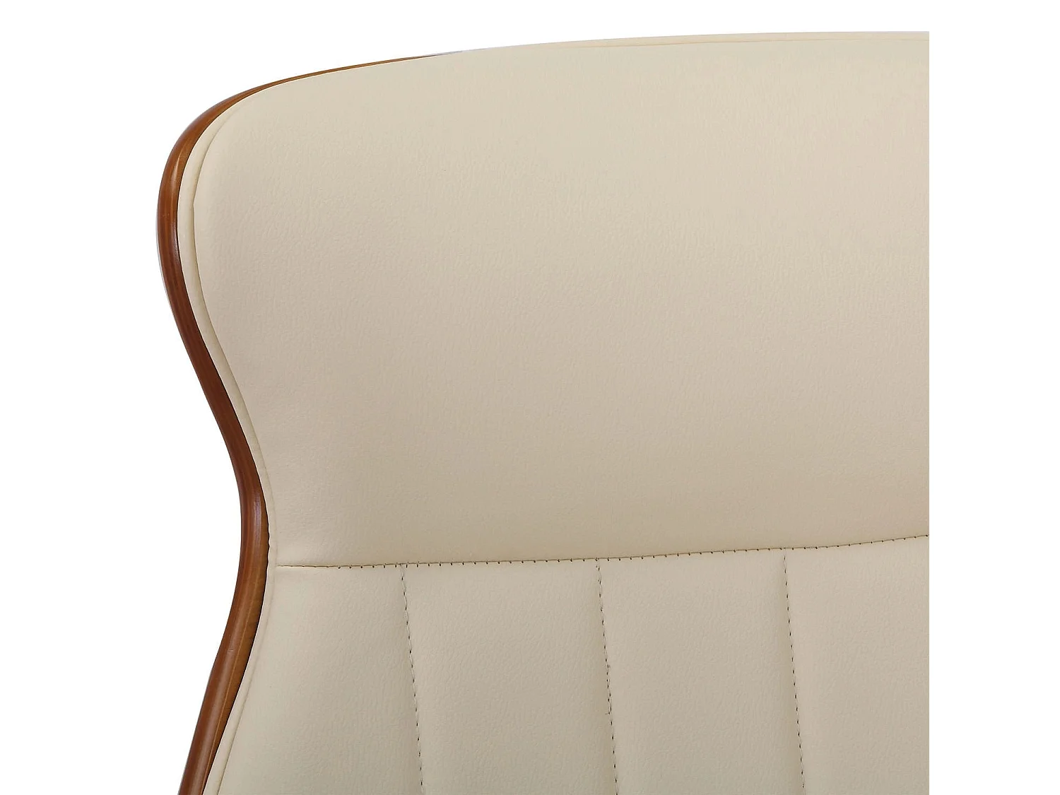 Dudeco Cadeira Escritório Melilla Nogueira e creme