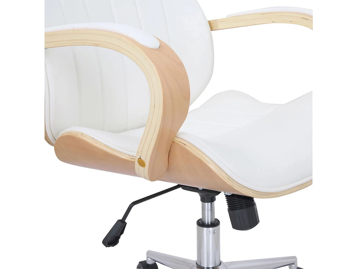 Dudeco Cadeira Escritório Melilla Carvalho e branco