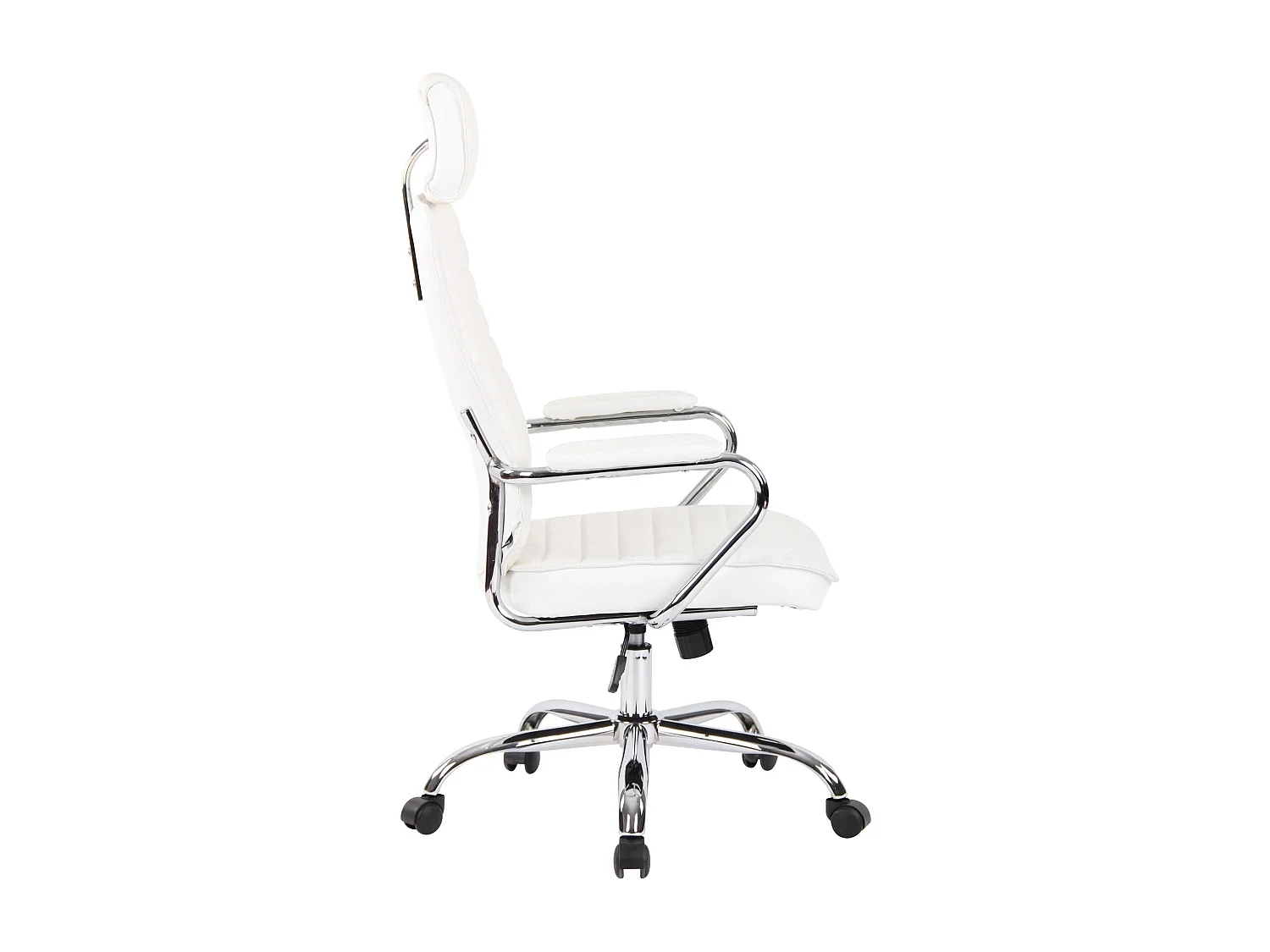 Dudeco Cadeira Escritório Rako em Pele Natural Branco