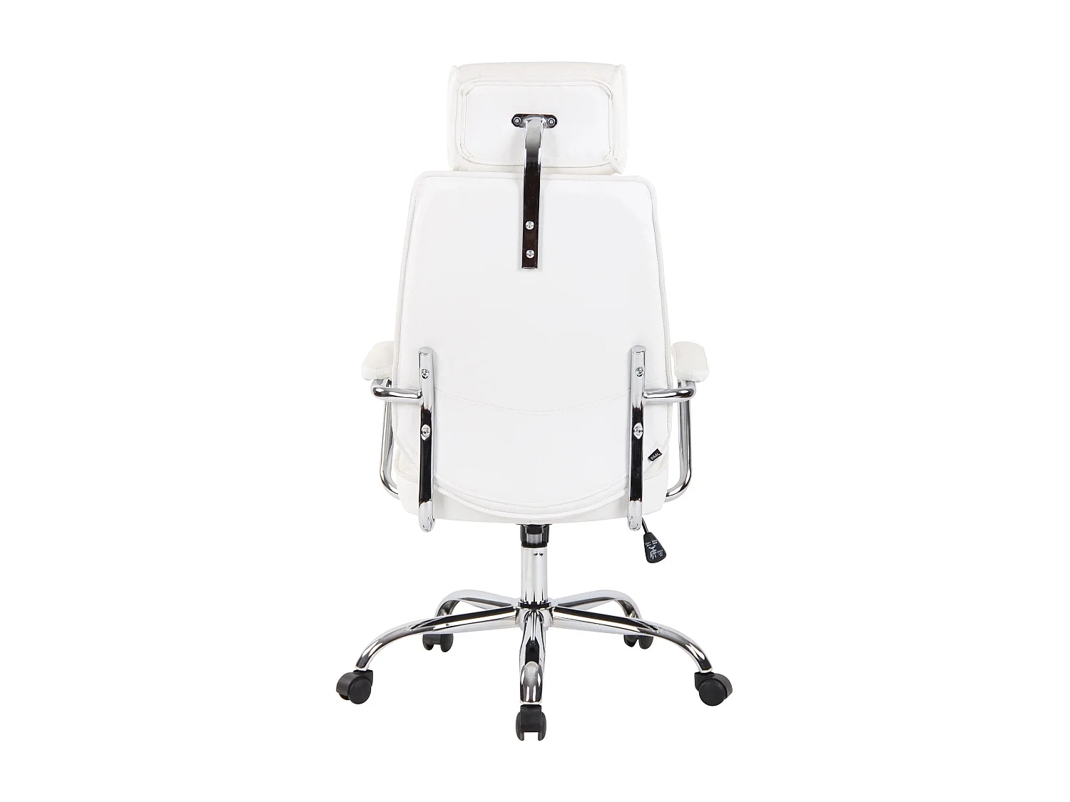 Dudeco Cadeira Escritório Rako em Pele Natural Branco