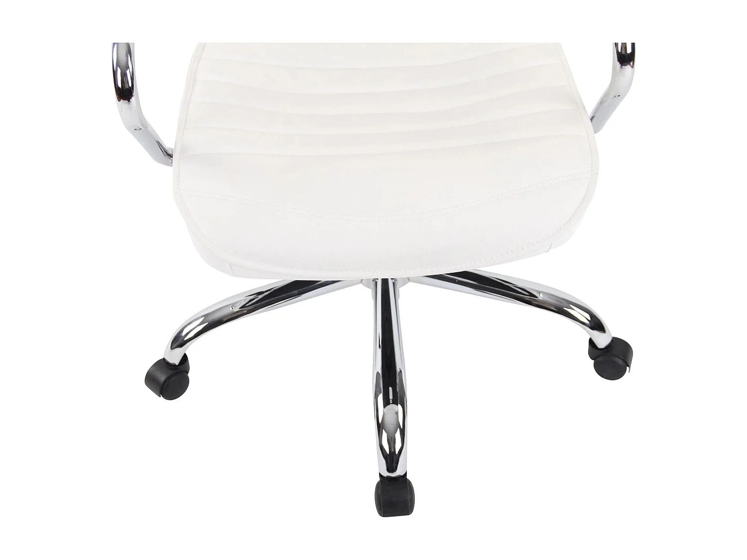 Dudeco Cadeira Escritório Rako em Pele Natural Branco