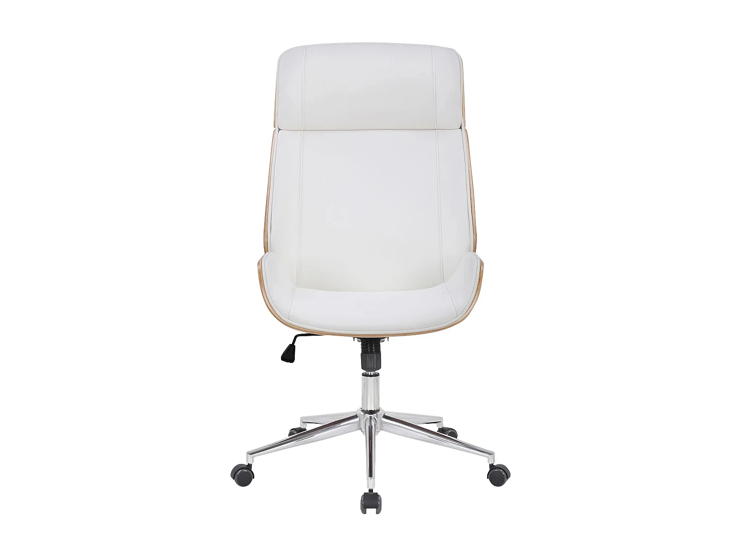 Dudeco Cadeira Escritório Varel Carvalho e branco