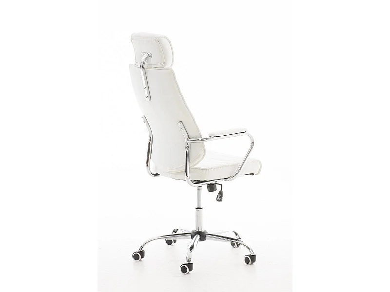 Dudeco Cadeira Escritório Rako em Pele Sintética Branco