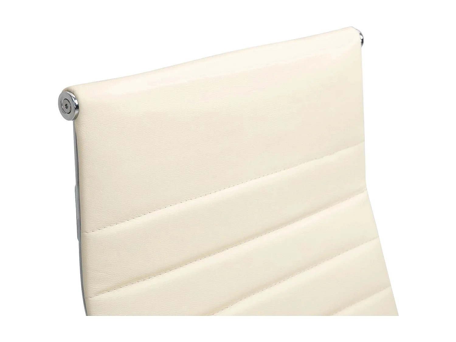 Dudeco Cadeira Escritório Kolumbus em Pele Natural Creme