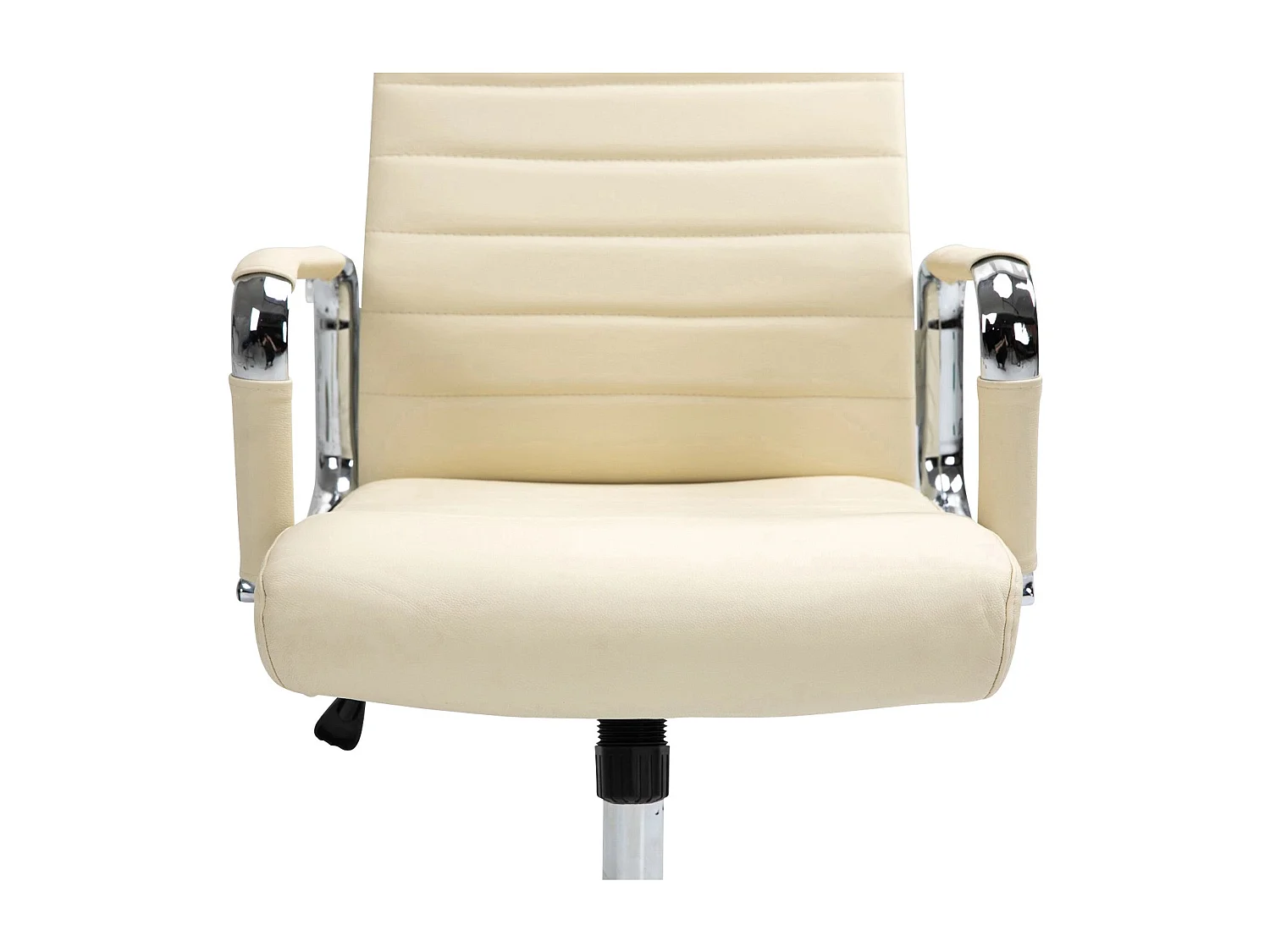 Dudeco Cadeira Escritório Kolumbus em Pele Natural Creme