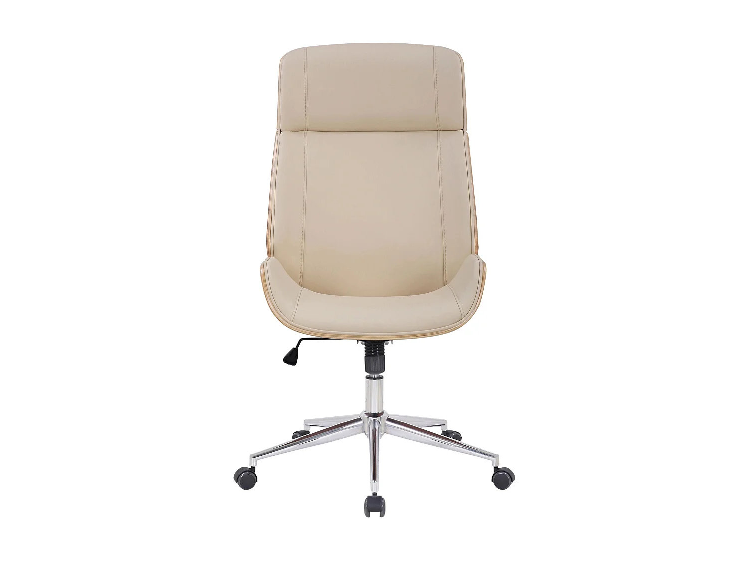 Dudeco Cadeira Escritório Varel Carvalho e creme