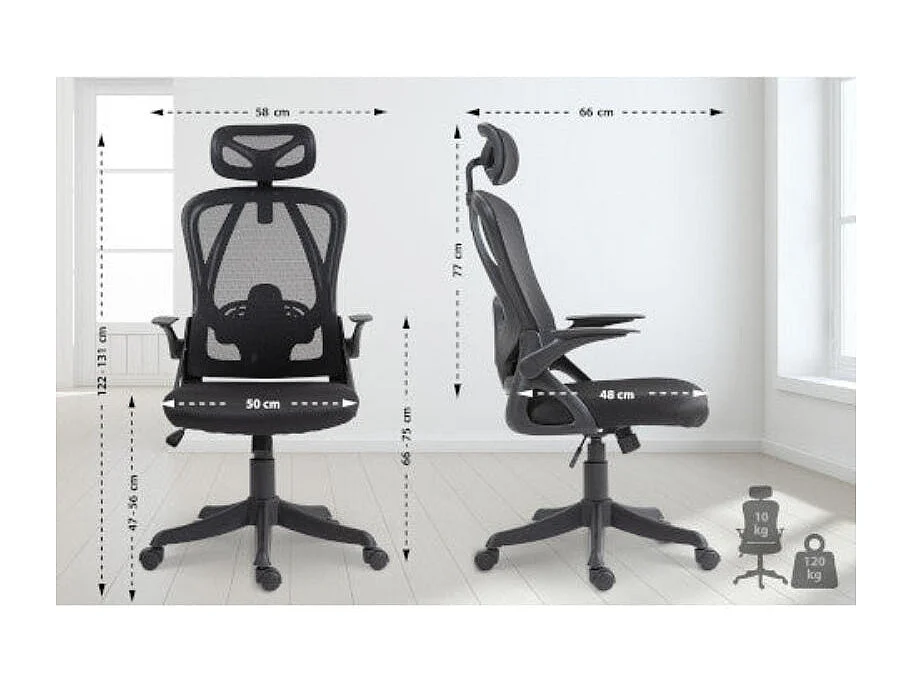 Dudeco Cadeira Escritório Taos Preto