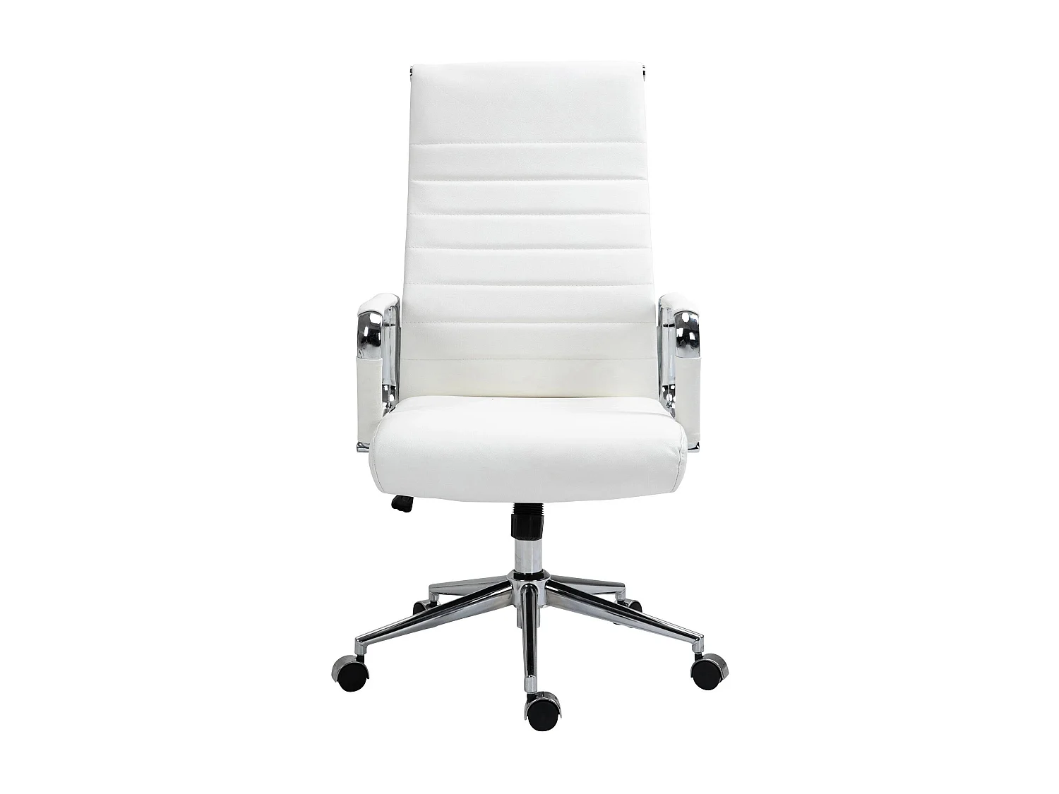 Dudeco Cadeira Escritório Kolumbus em Pele Natural Branco