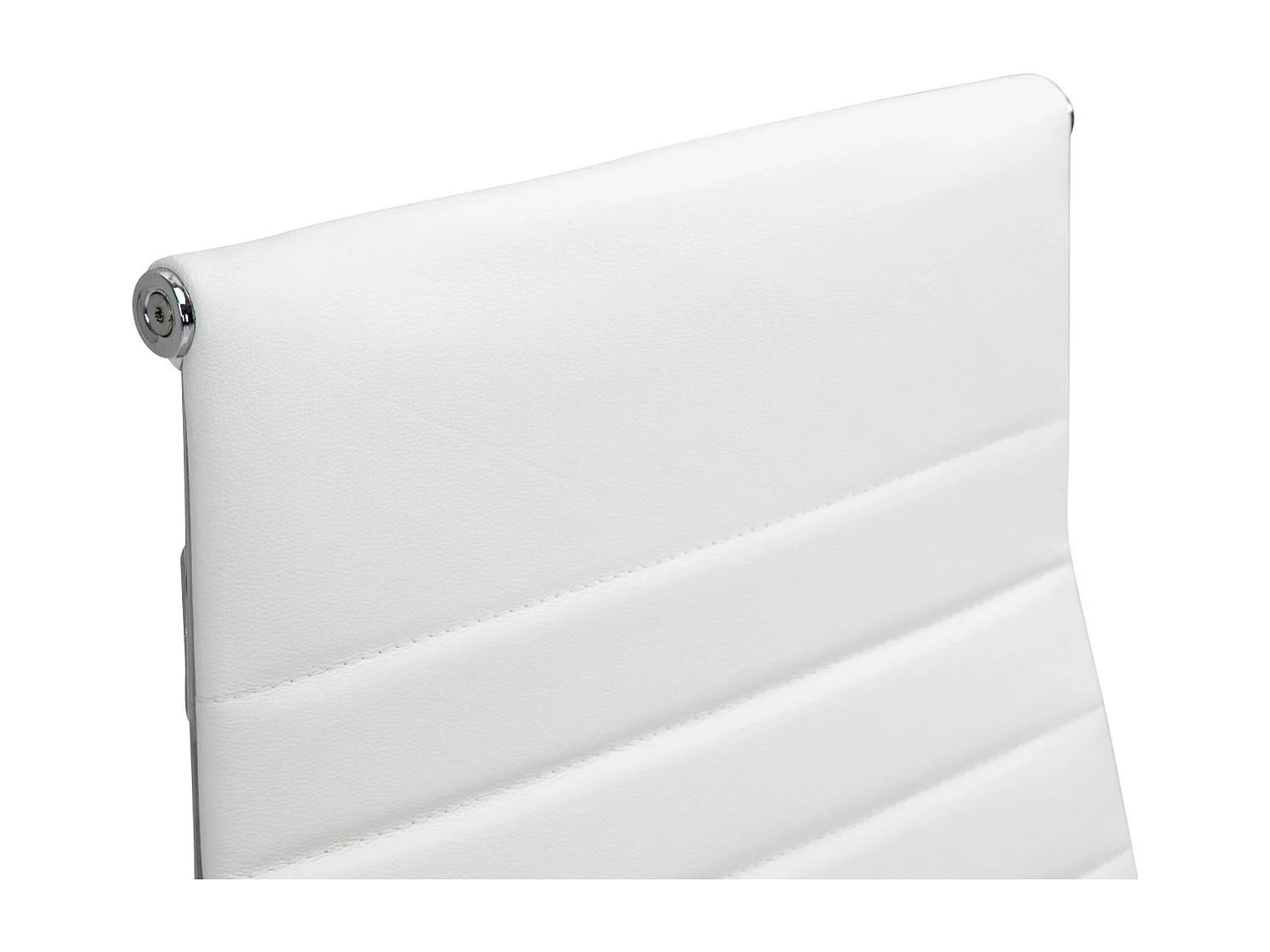 Dudeco Cadeira Escritório Kolumbus em Pele Natural Branco