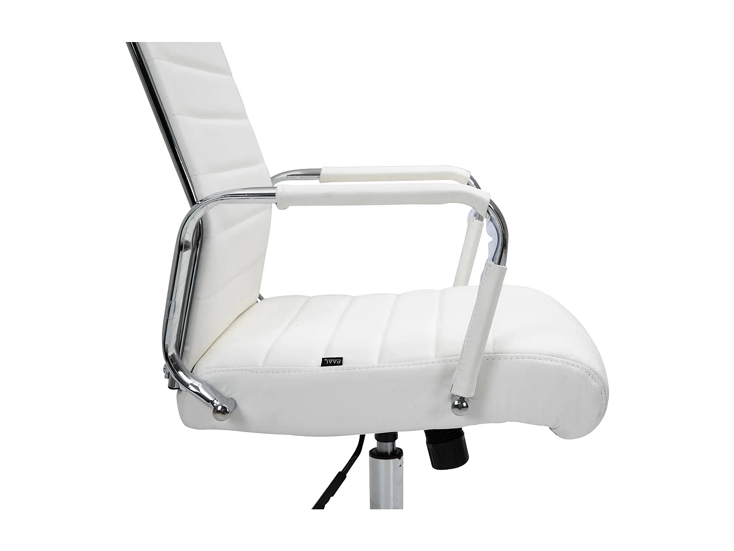 Dudeco Cadeira Escritório Kolumbus em Pele Natural Branco