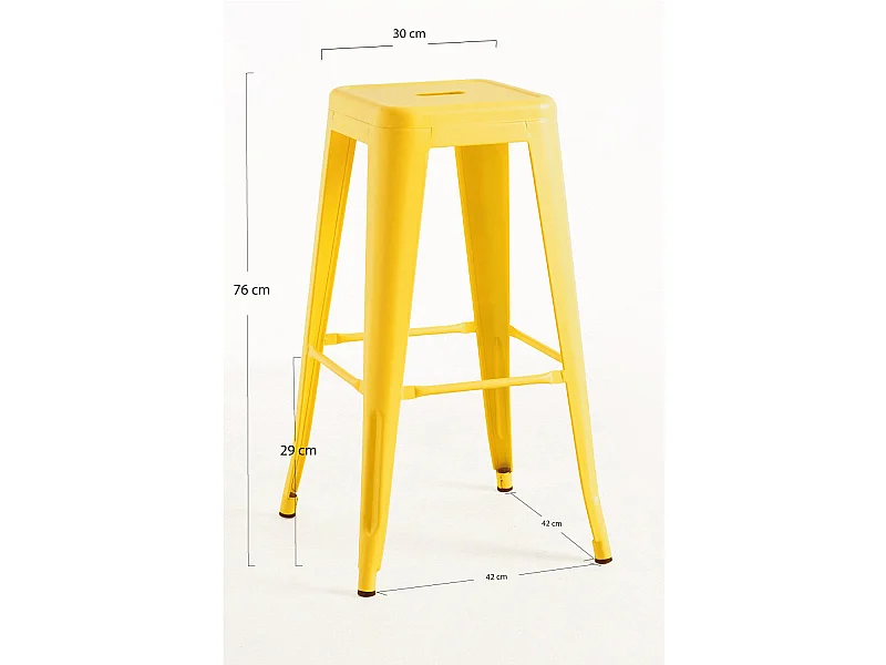 Dudeco Banco Leeds Alto Amarelo quartzo