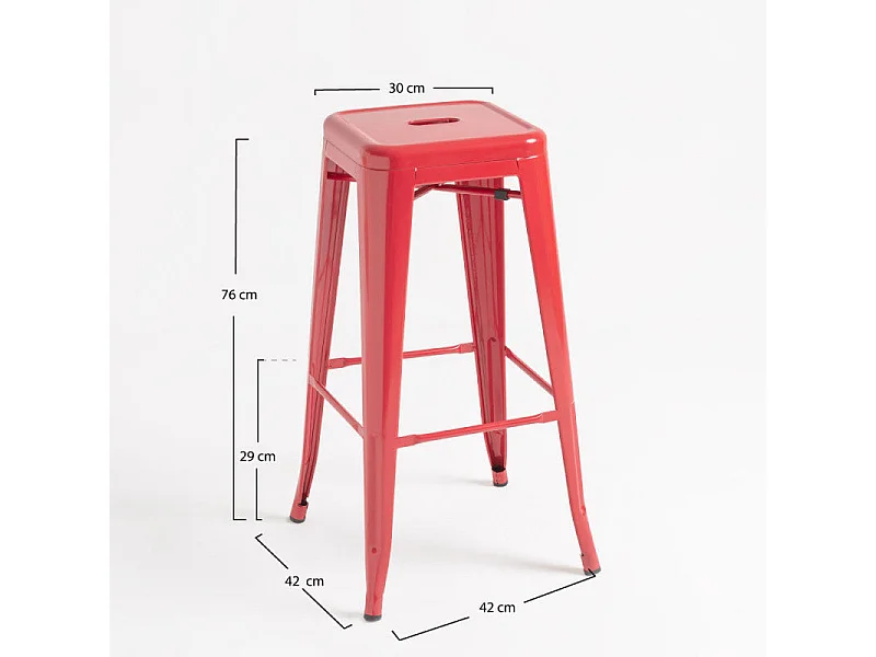 Dudeco Banco Leeds Alto Vermelho