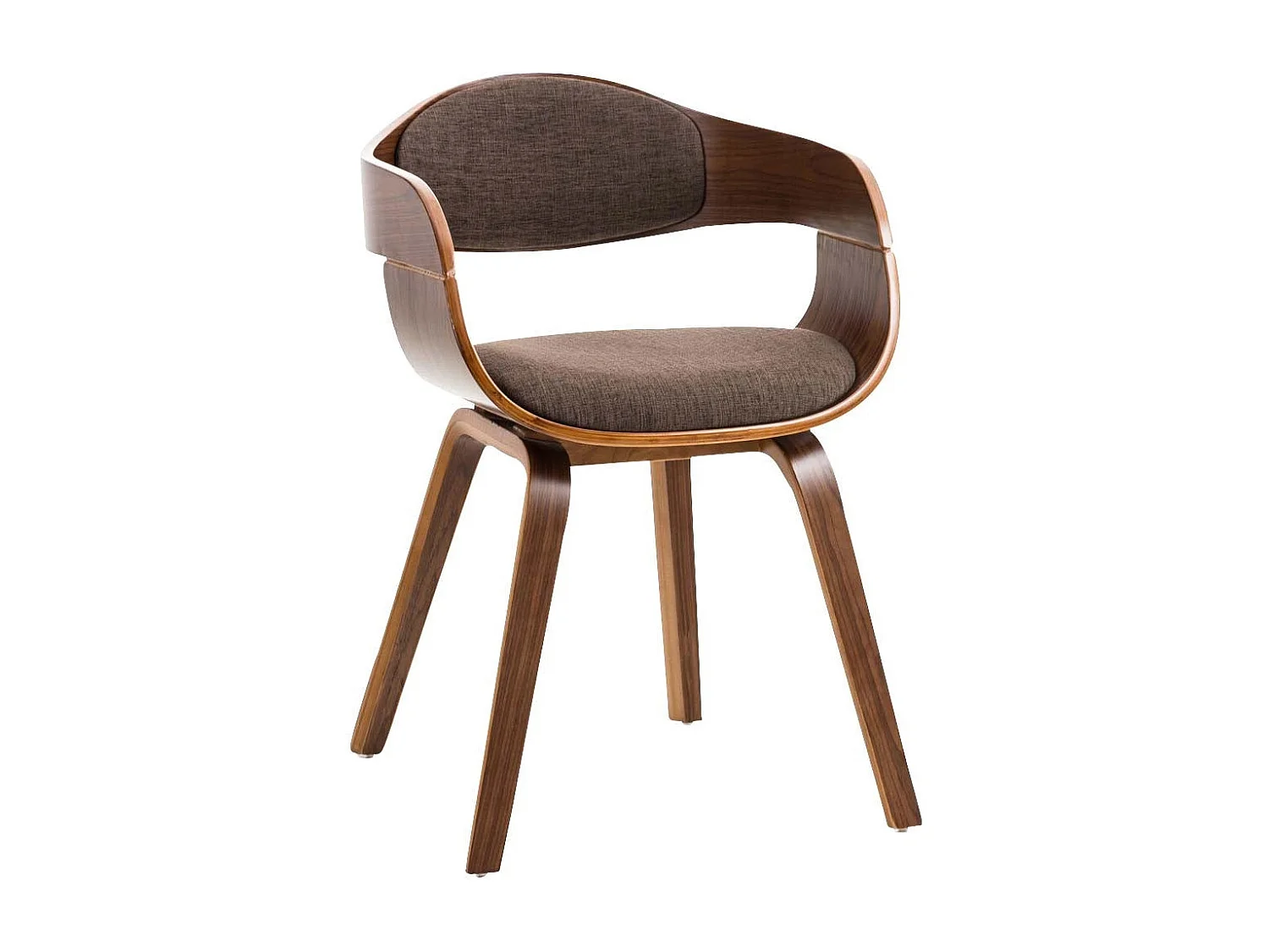 Dudeco Cadeira Berlim Tecido Nogueira e castanho