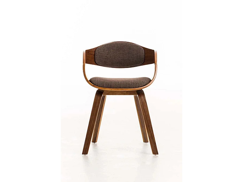 Dudeco Cadeira Berlim Tecido Nogueira e castanho