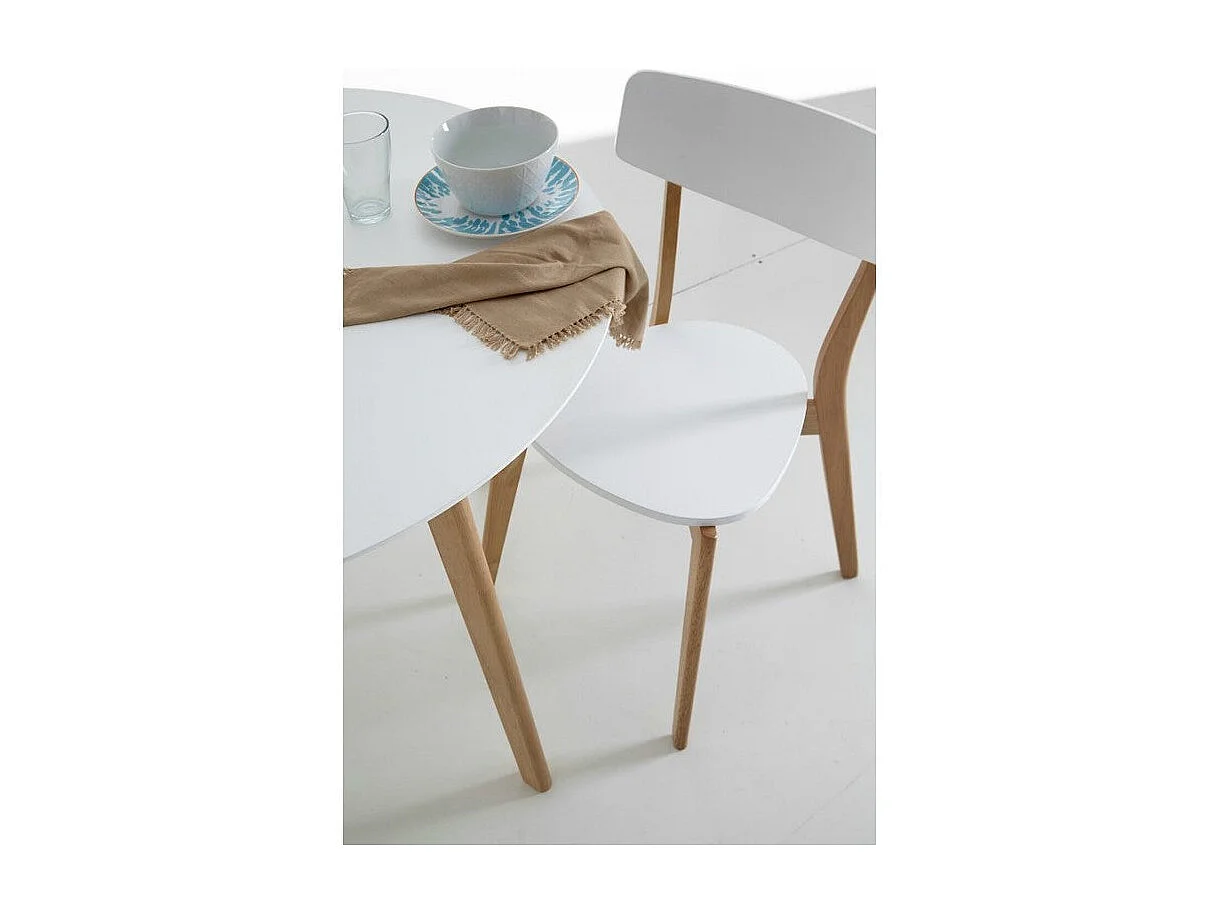 Dudeco Cadeira Ava Carvalho e Branco