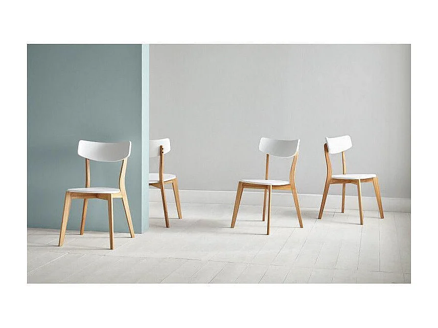 Dudeco Cadeira Ava Carvalho e Branco