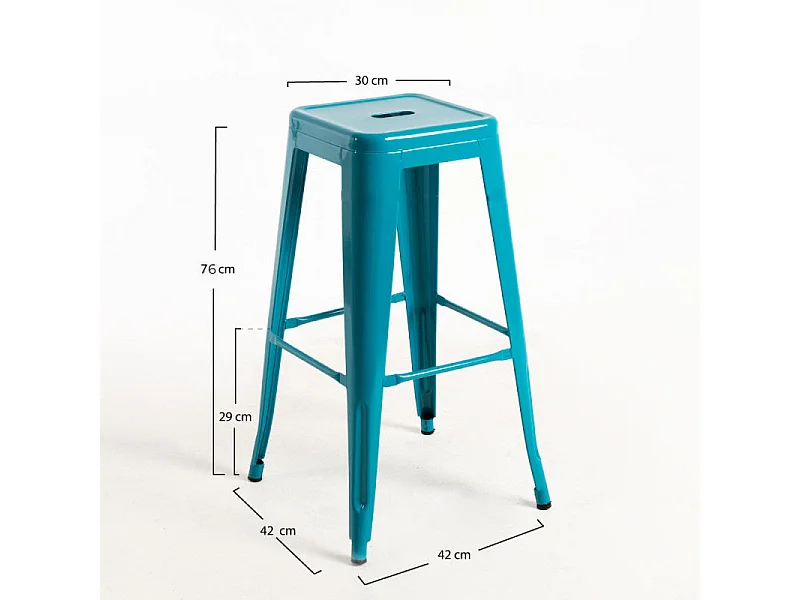 Dudeco Banco Leeds Alto Verde azulado