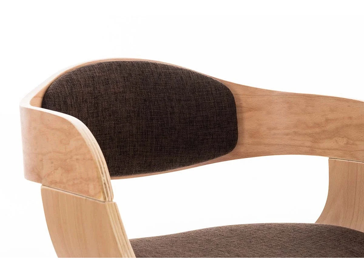 Dudeco Cadeira Berlim Tecido Carvalho e castanho