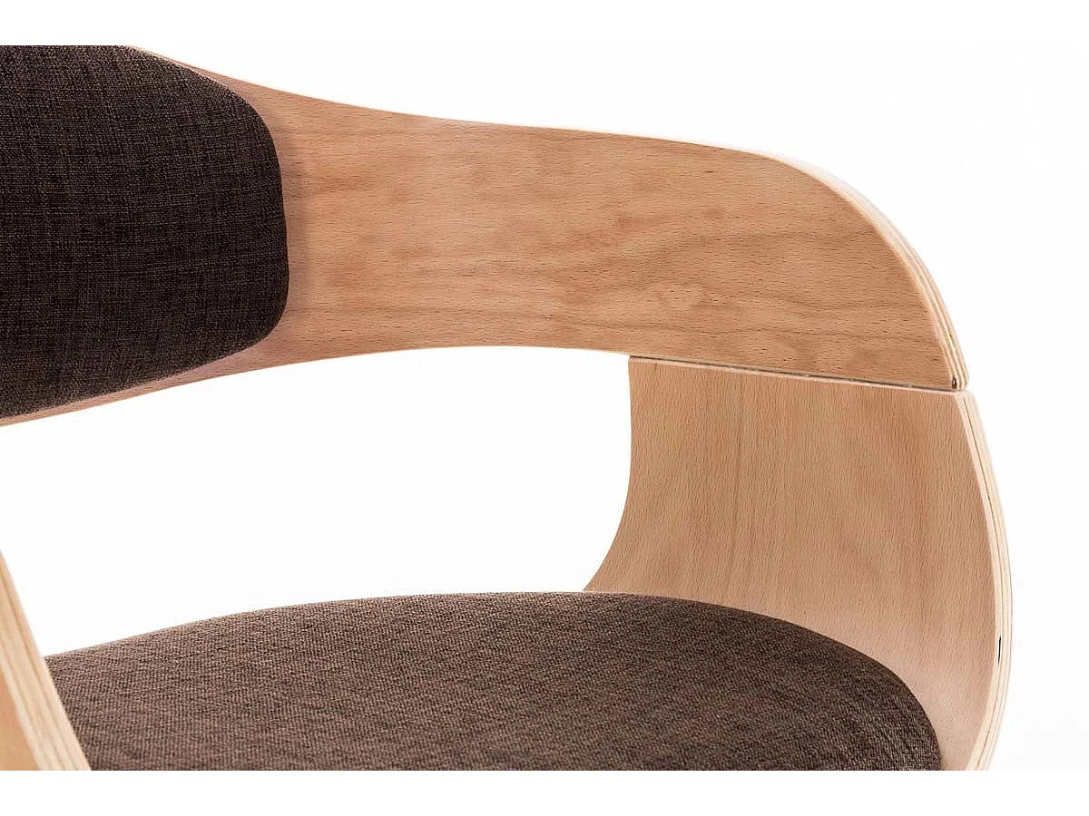 Dudeco Cadeira Berlim Tecido Carvalho e castanho