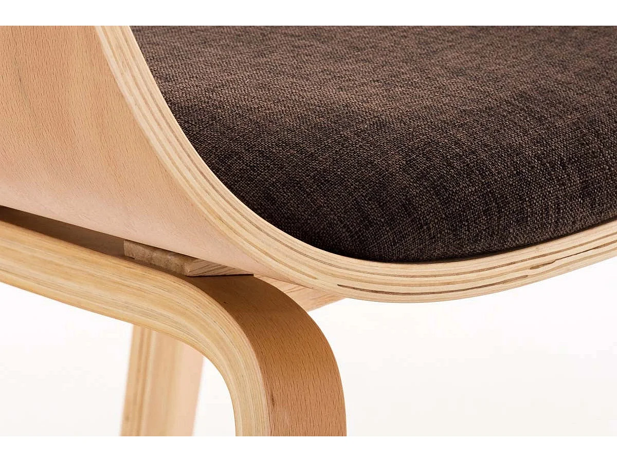 Dudeco Cadeira Berlim Tecido Carvalho e castanho