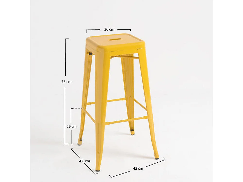 Dudeco Banco Leeds Alto Amarelo