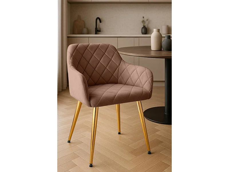 Dudeco Cadeira Bilbau Gold Castanho