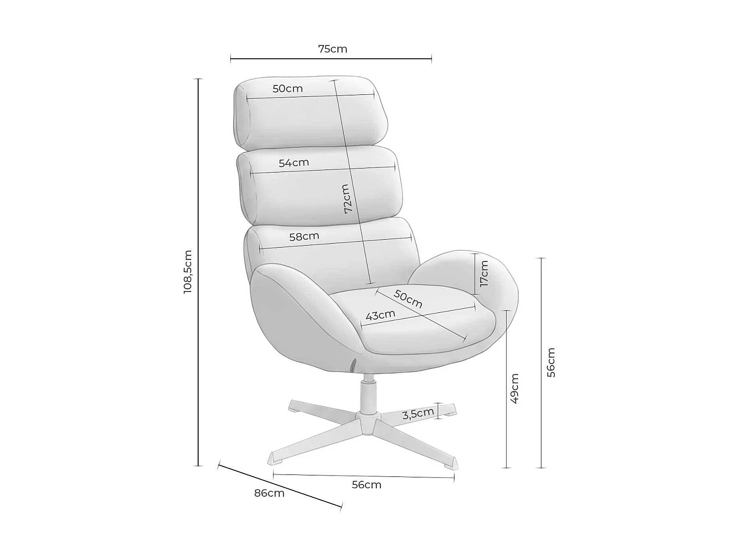Dudeco Poltrona Lípsia Bege
