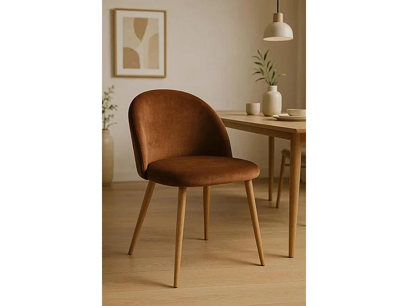 Dudeco Silla Bristol Marrón oscuro