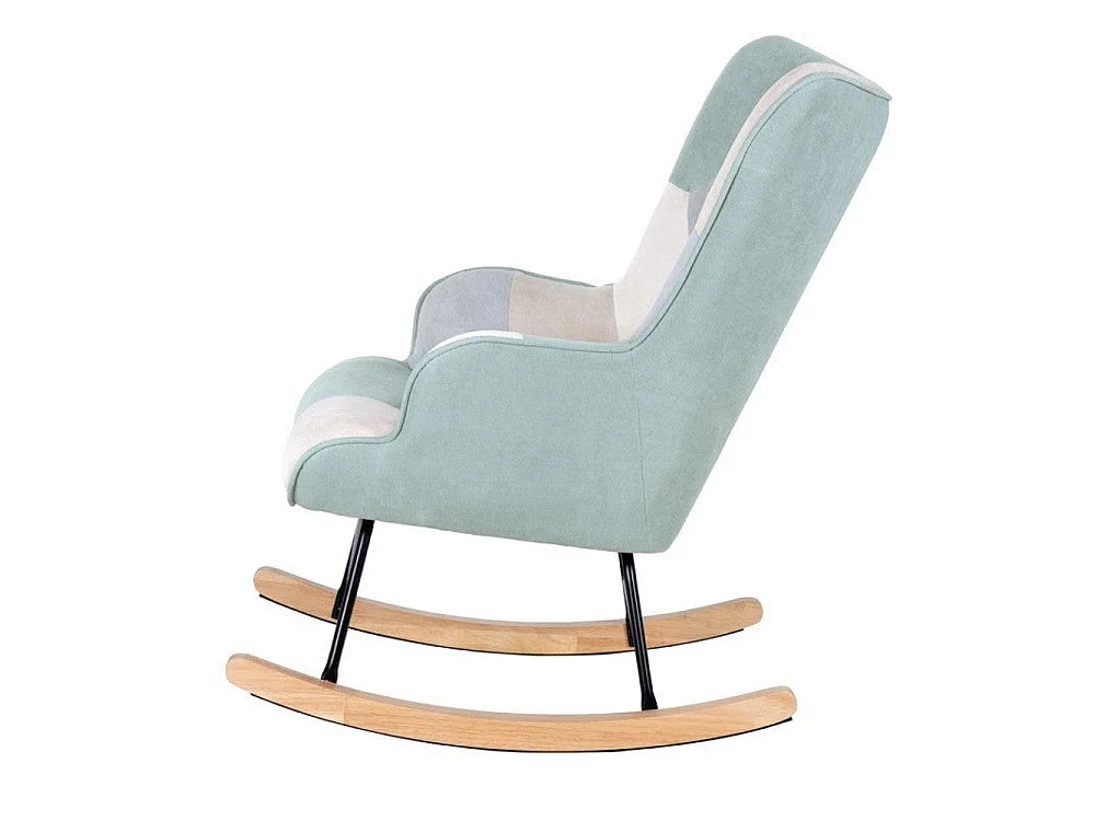 Dudeco Poltrona de Balanço Luca Patchwork Verde Menta
