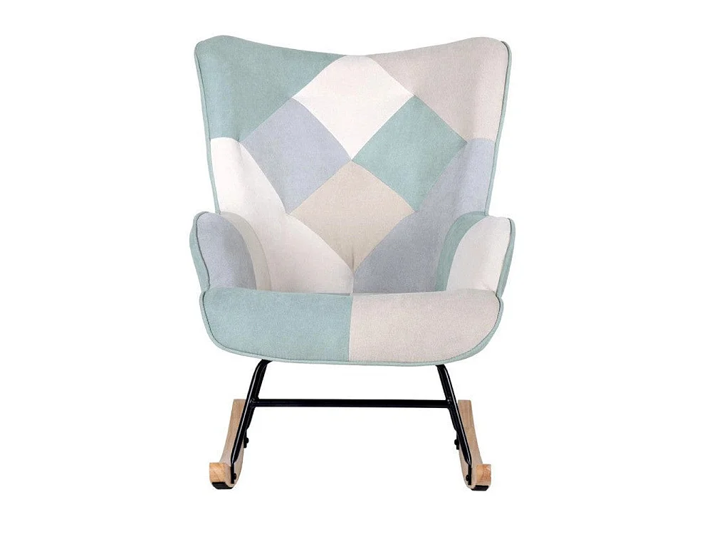 Dudeco Poltrona de Balanço Luca Patchwork Verde Menta