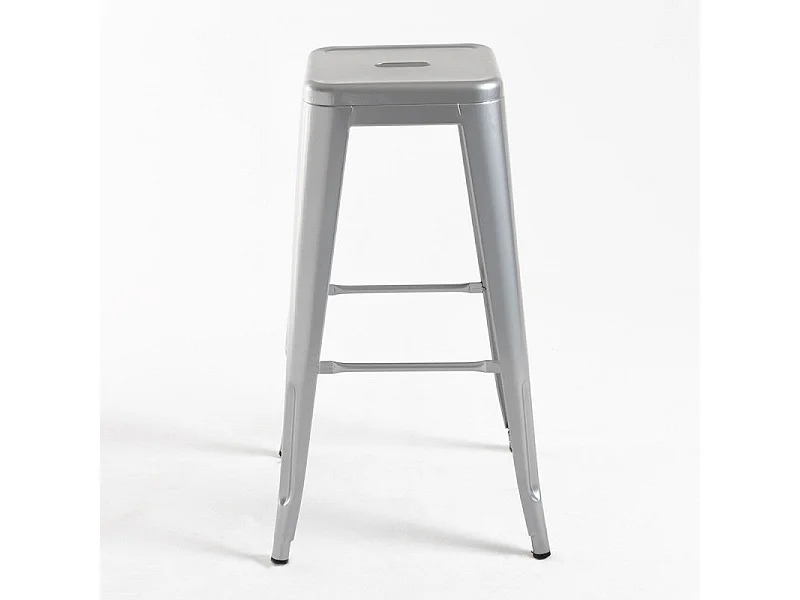 Dudeco Banco Leeds Alto Cinzento metalizado