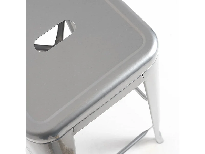 Dudeco Banco Leeds Alto Cinzento metalizado