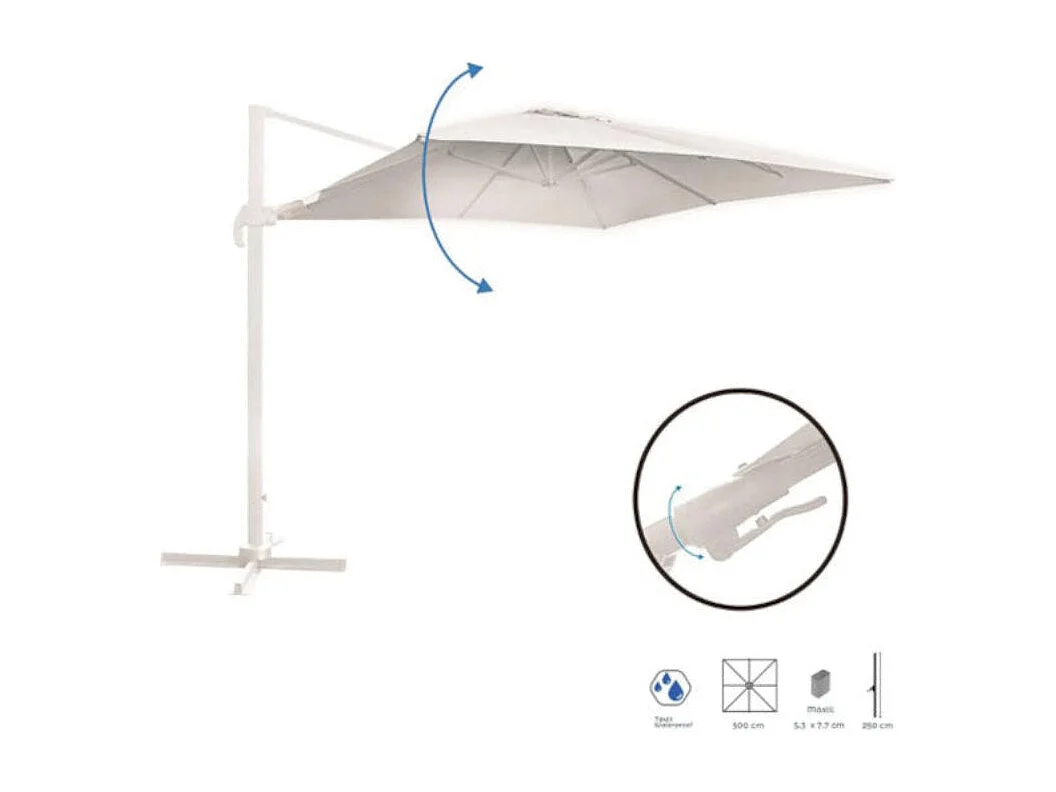 Dudeco Guarda-Sol Alumínio 300x300 Branco