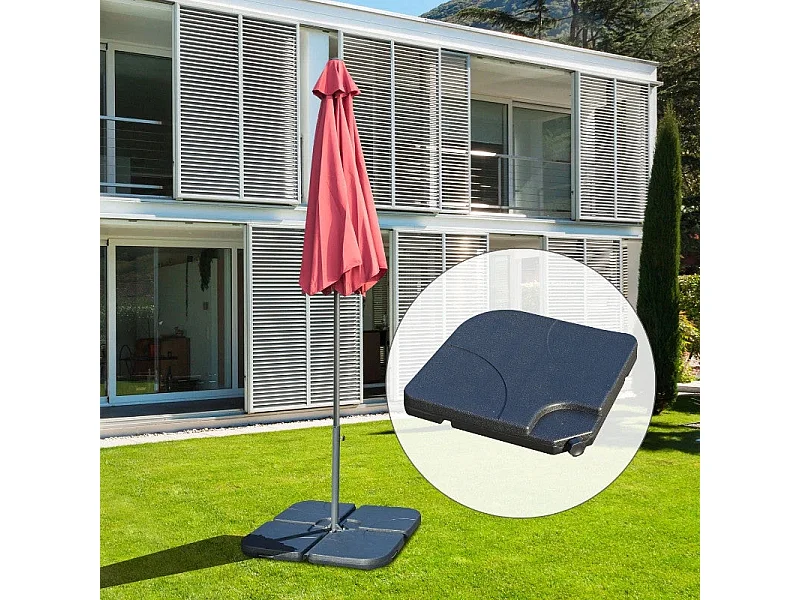 Dudeco Base Guarda-Sol Four Preto