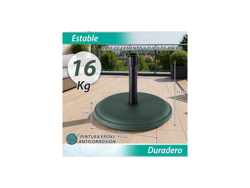 Dudeco Base para sombrilla 16 Verde