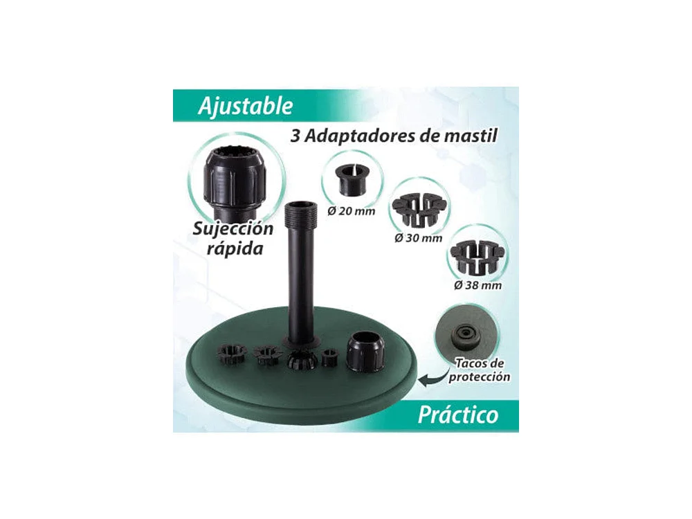 Dudeco Base para sombrilla 16 Verde