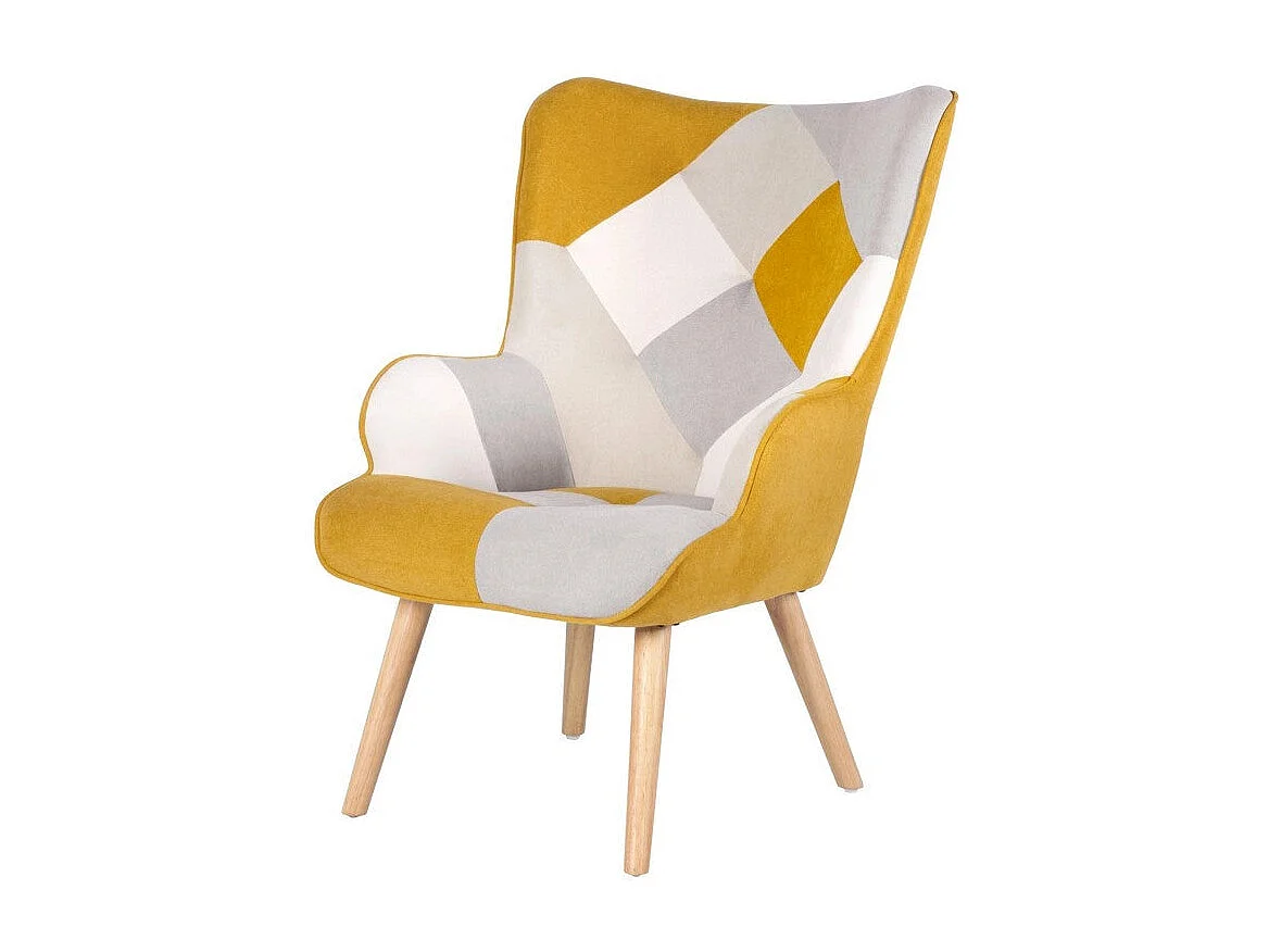 Dudeco Poltrona Luca Patchwork Mostarda